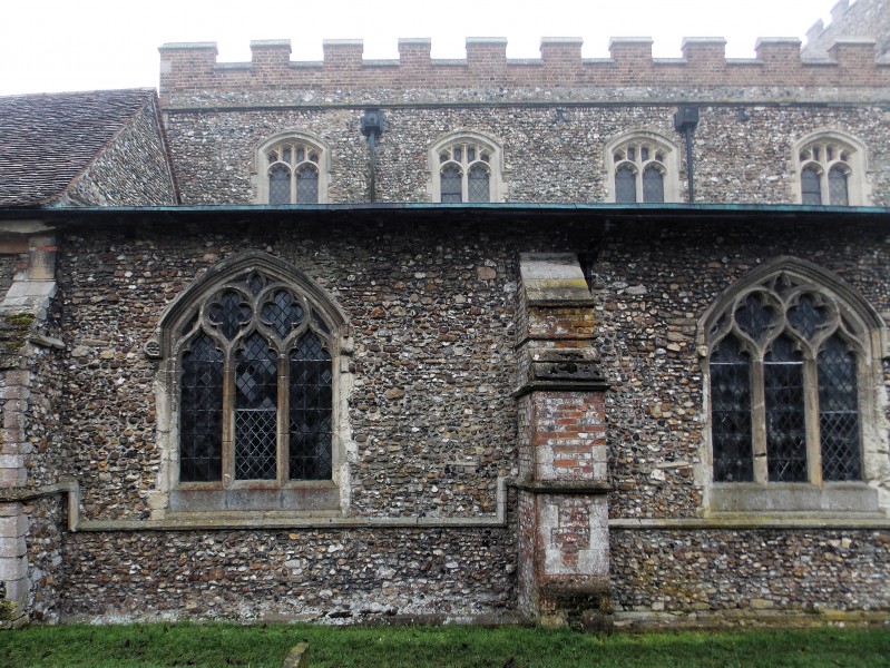 Church of St John, Finchingfield Essex England - North aisle windows