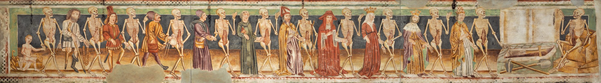 Dance of Death (replica of 15th century fresco; National Gallery of Slovenia)