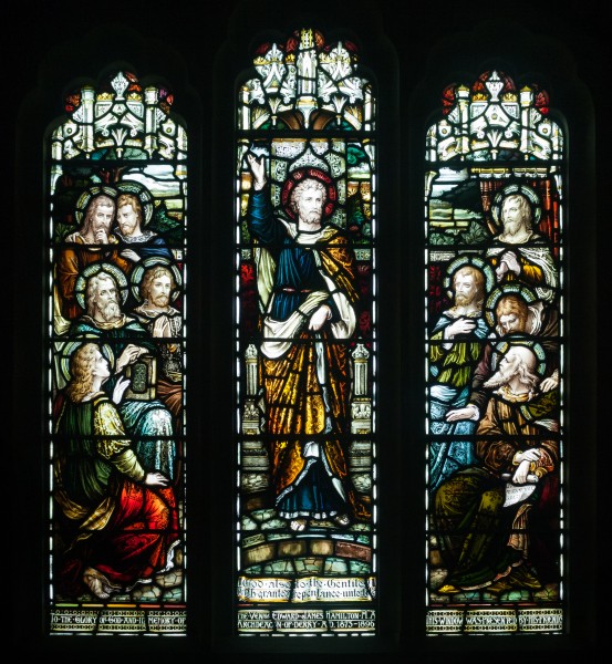 Derry St Columb's Cathedral Side Chapel Archdeacon Edward James Hamilton Memorial Window 2013 09 17