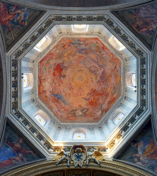 Dome of Basilica of Santa Maria del Popolo HDR