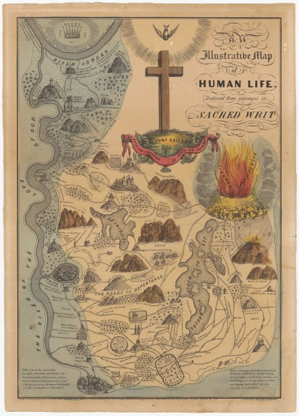 EB&EC Kellogg Brothers, Illustrative Map of Human Life, 1847 Cornell CUL PJM 1054 01