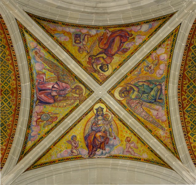 Entrance ceiling, Notre-Dame basilica, Geneva