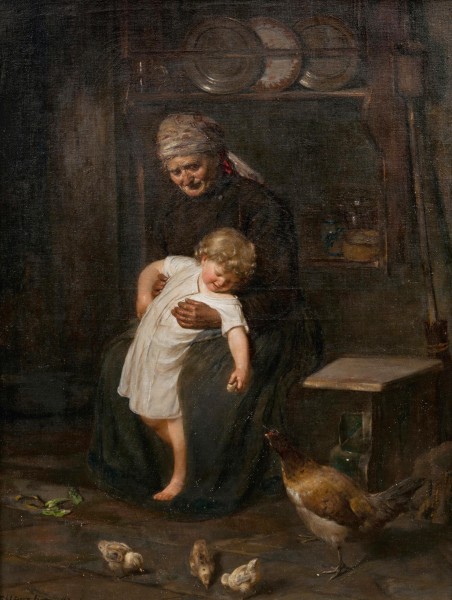 Franz Erdmann Häussler Bei der Großmutter