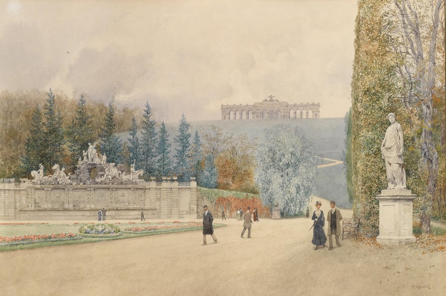 Franz Kopallik Parterre im Schönbrunner Schlosspark