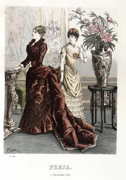 Freja- illustrerad skandinavisk modetidning 1883, illustration nr 24