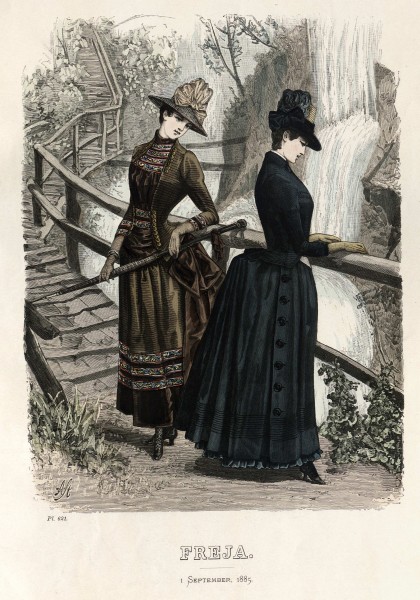 Freja- illustrerad skandinavisk modetidning 1885, illustration nr 17