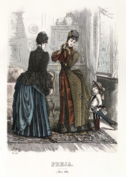 Freja- illustrerad skandinavisk modetidning 1885, illustration nr 9