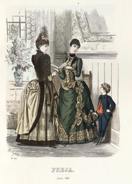 Freja- illustrerad skandinavisk modetidning 1886, illustration nr 11