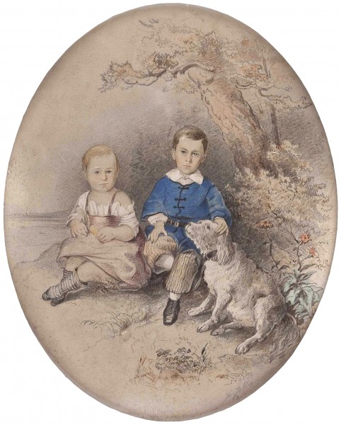 Friedrich Zeller Geschwisterpaar Hofgastein 1859