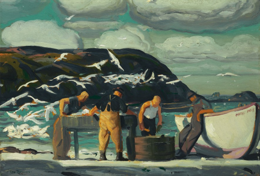 George Bellows - Cleaning Fish (1913)