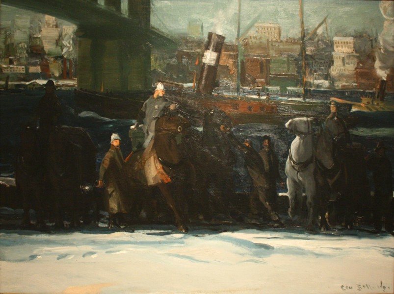 George Wesley Bellows - Snow Dumpers (1911)