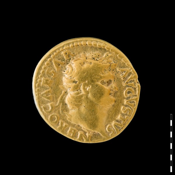 Gold coin issued by Emperor Nero.