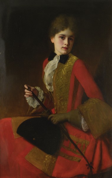 Gustave Jean Jacquet Girl in a riding habit