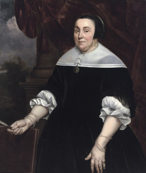 Hendrick Berckman - Portrait of Anna van Gelder (1614-1685)