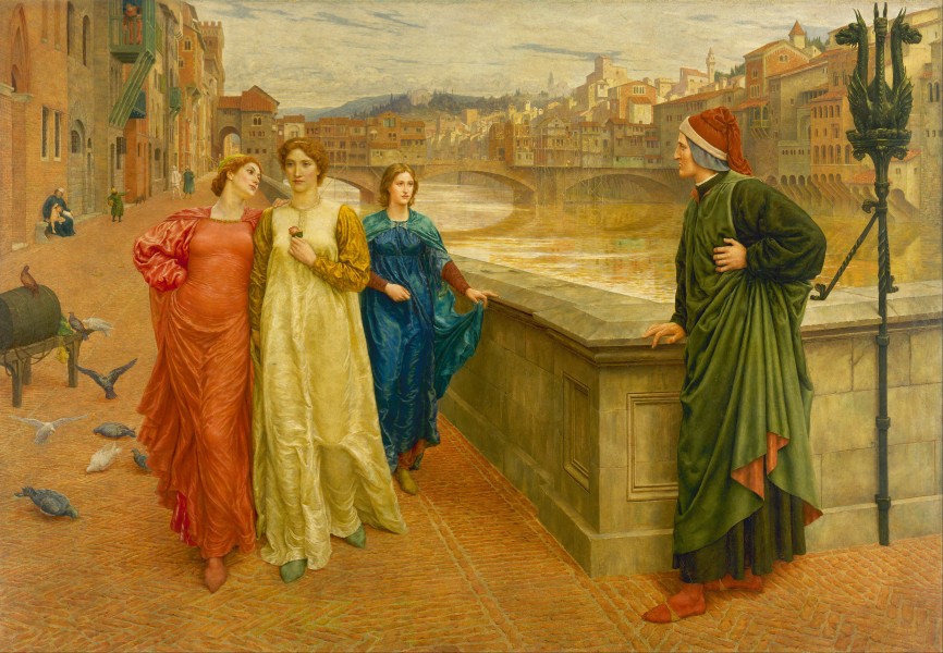 Henry Holiday - Dante and Beatrice - Google Art Project