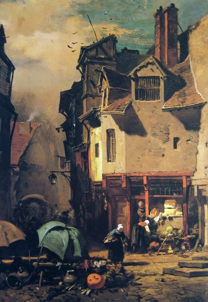 Hoguet Charles Markt in Rouen 1859