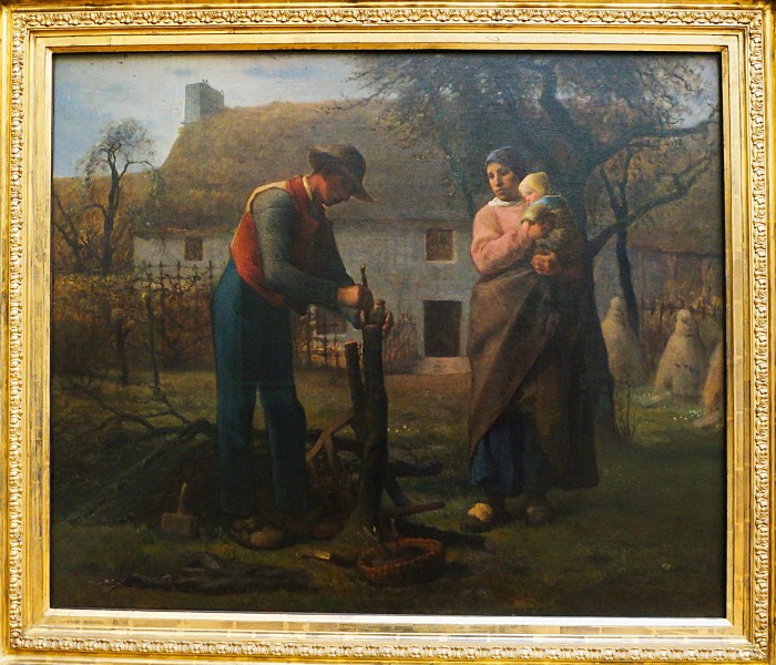 J.F. Millet.- Farmer grafting a tree