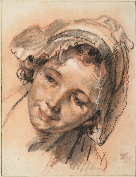 Jean-Baptiste Greuze - Head of Smiling Girl, c. 1765 - Google Art Project