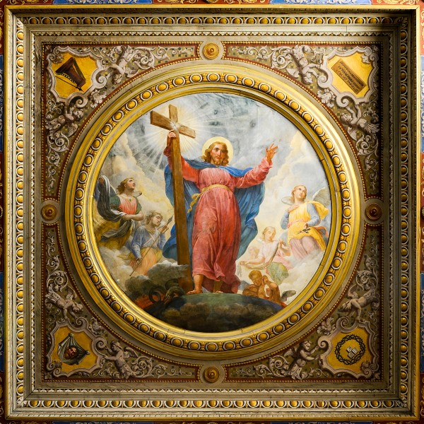 Jesus's ceiling in Oratory of Santissimo Crocifisso