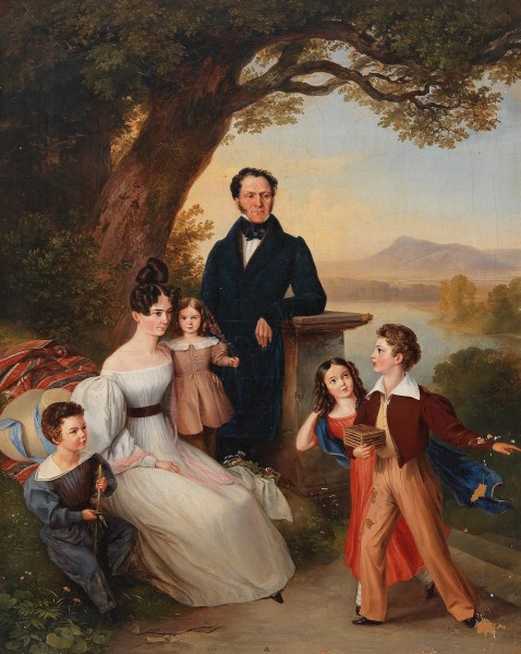 Johann Fischbach Baron Cerrini mit seiner Familie 1832