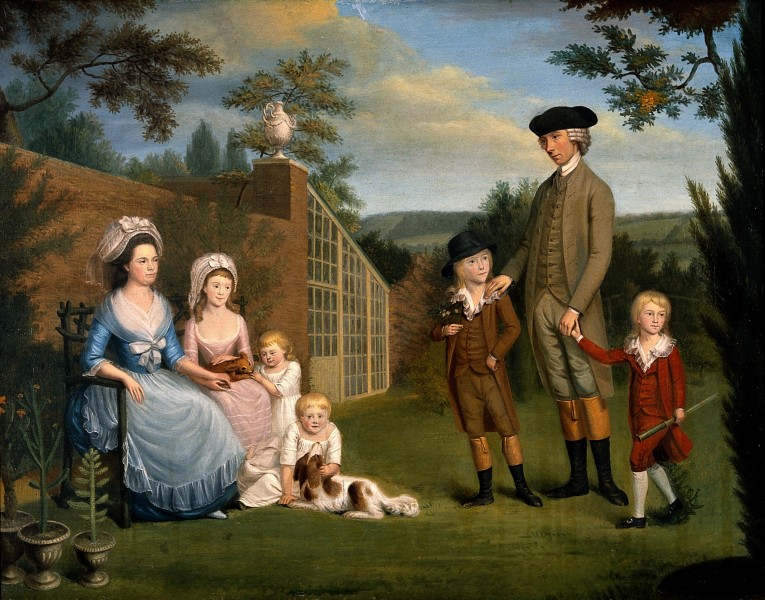 John Coakley Lettsom (1733-1810), physician, with his family Wellcome V0017955 (unframed)