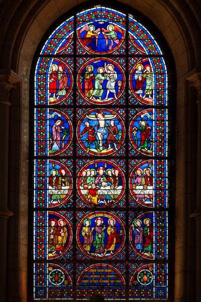 Laon Cathedral Stained Glass Window South Aisle 01