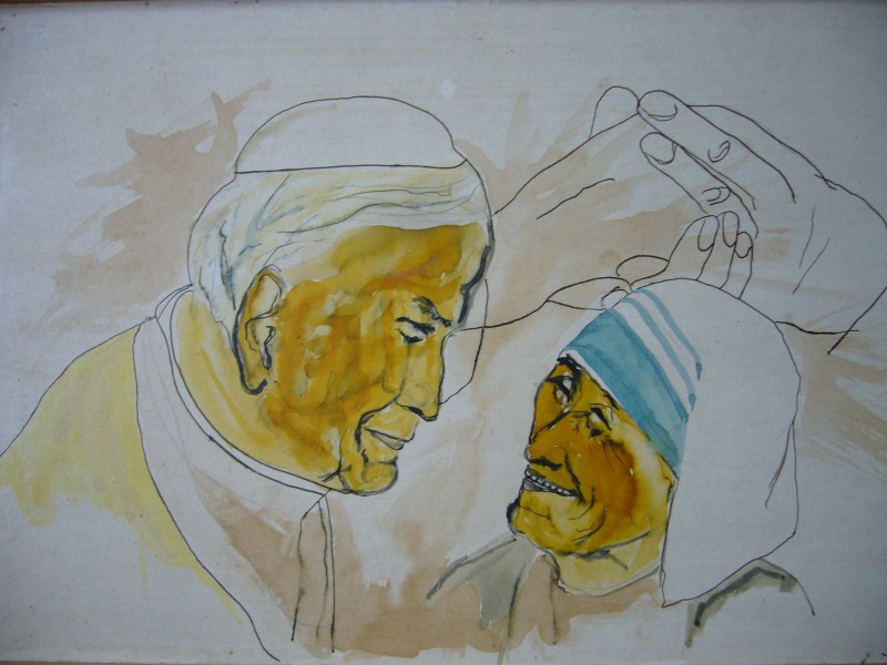 Le Pape et Mère Teresa