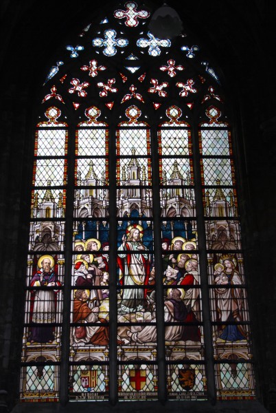 Lier Sint-Gummaruskerk Fenster Bergpredigt 06