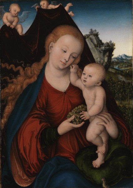 Lucas Cranach d. Ä. - Madonna und Kind (Alte Pinakothek)