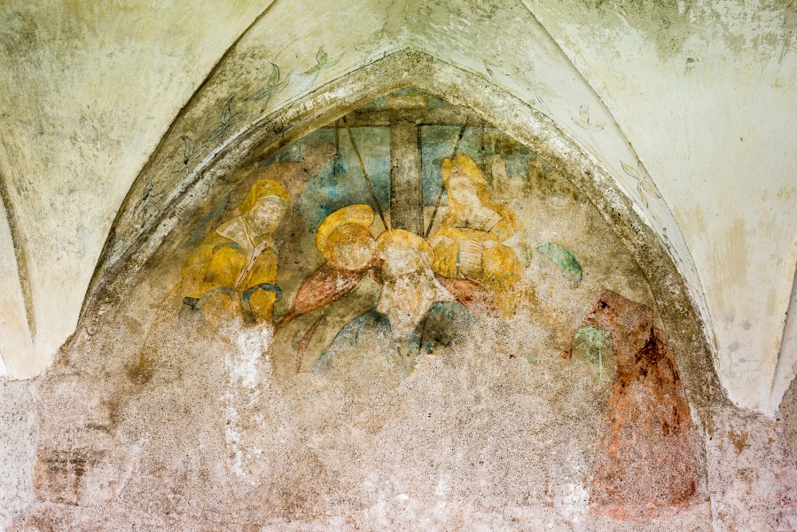 Maria Saal Domplatz 6 Karner Wandbild von 1521 Beweinung Christi 03072017 0069
