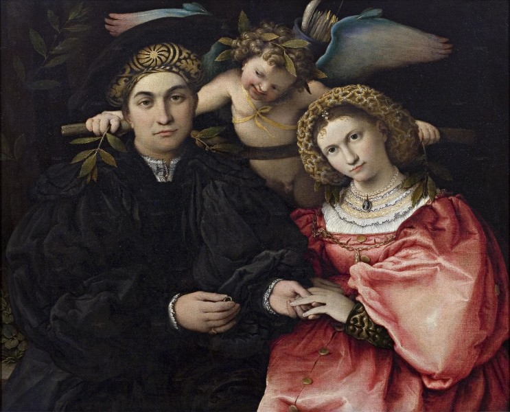 Micer Marsilio Cassotti y su esposa Faustina (Lorenzo Lotto)