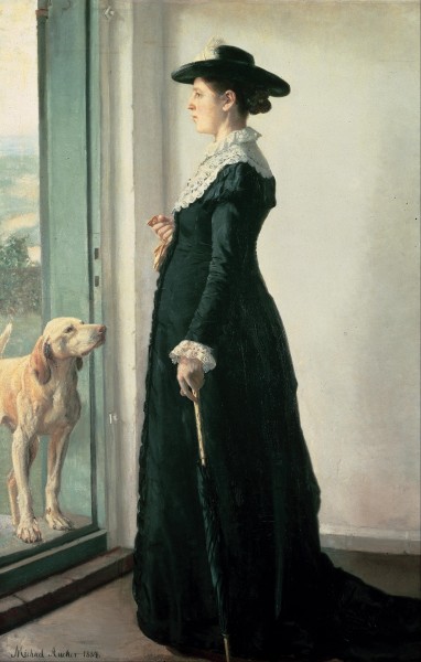 Michael Ancher - Portrait of my wife. The painter Anna Ancher - Google Art Project