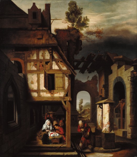 Nicolaes Maes (Dutch - Adoration of the Shepherds - Google Art Project