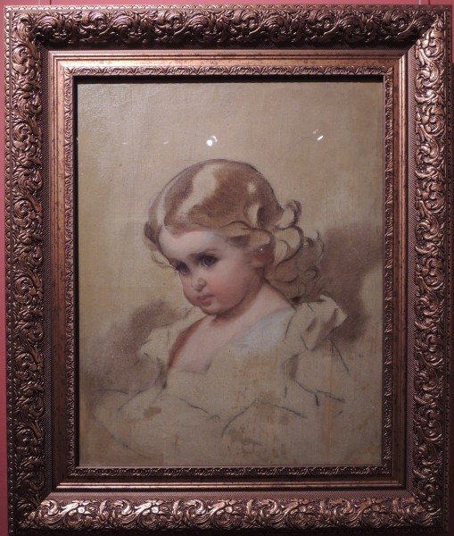 Nyuta (A.I.Lebedeva, nee Makarova, painter's daughter) by I.Makarov (1860s) FRAME