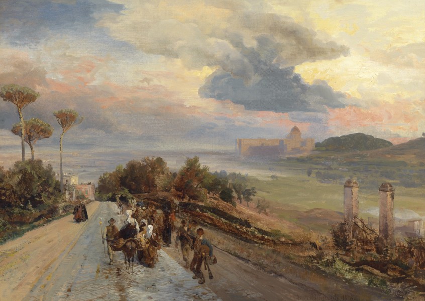 Oswald Achenbach Via Cassia bei Rom 1878