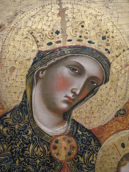 Paolo Veneziano 1354 La Vierge et l Enfant detail