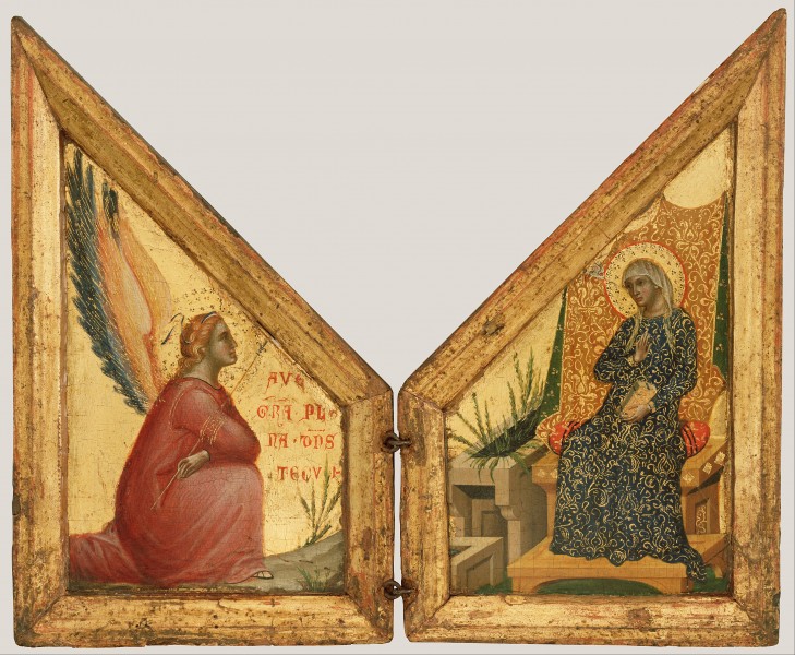 Paolo Veneziano (Italian (Venetian), active 1333 - 1358) - The Annunciation - Google Art Project