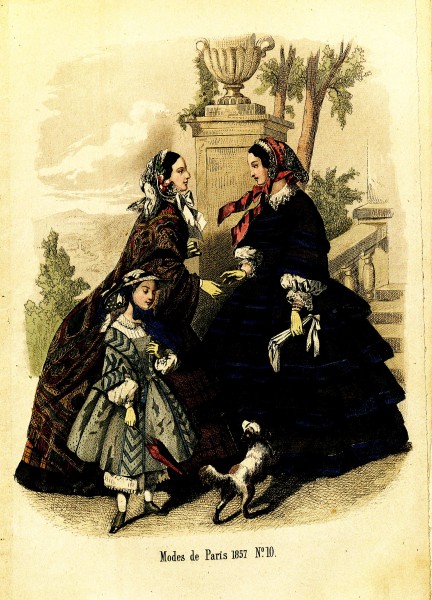 Penelope- Nyaste journal för damer 1857, illustration nr 10