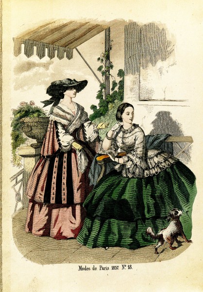 Penelope- Nyaste journal för damer 1857, illustration nr 18