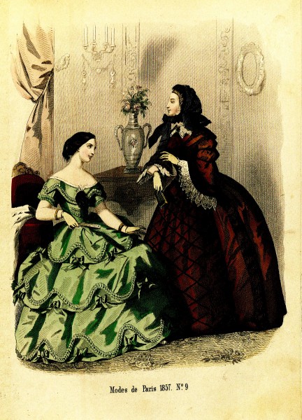 Penelope- Nyaste journal för damer 1857, illustration nr 9