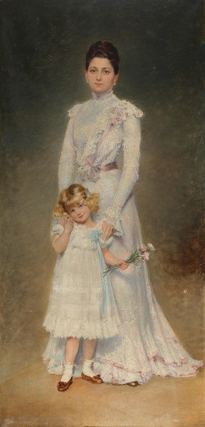 Pirsch – Anna Maria Elisabeth Aloyse Chorinsky von Ledske with her governess
