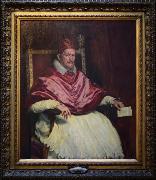 Portrait of Innocentius X by Diego Velázquez in Galleria Doria Pamphilj (Rome)