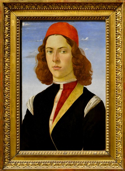 Portrait of young man by Sandro Botticelli - Louvre
