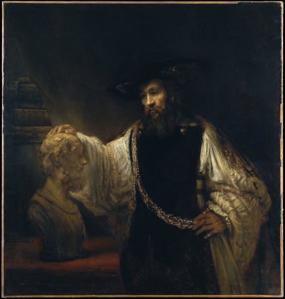 Rembrandt - Aristotle with a Bust of Homer - Google Art Project