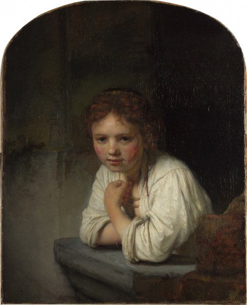 Rembrandt Harmensz van Rijn - Girl at a Window - Google Art Project