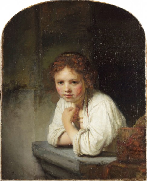 Rembrandt Harmensz van Rijn - Girl at a Window - Google Art Project - edited