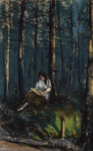 Robert Henri - The Reader in the Forest - Google Art Project