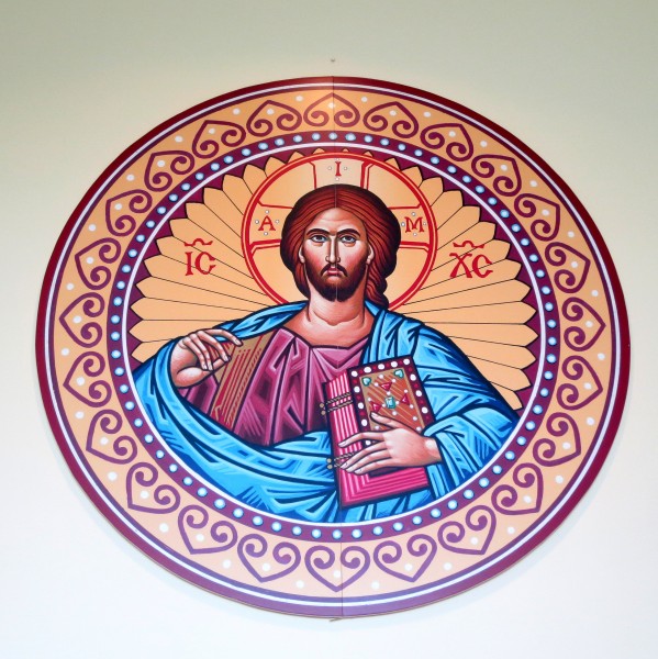 Saint Aloysius Catholic Church (Shandon, Ohio) - narthex, Christ icon