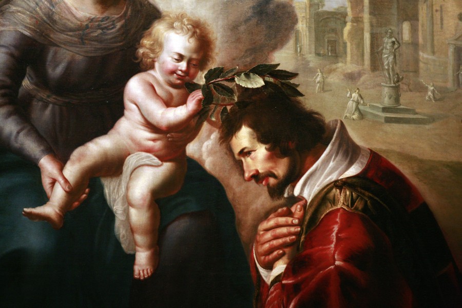 Saint Lawrence crowned by Baby Jesus mg 0147