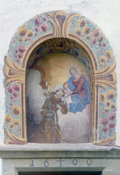 Sankt Anton Völs am Schlern Eingang Fresko